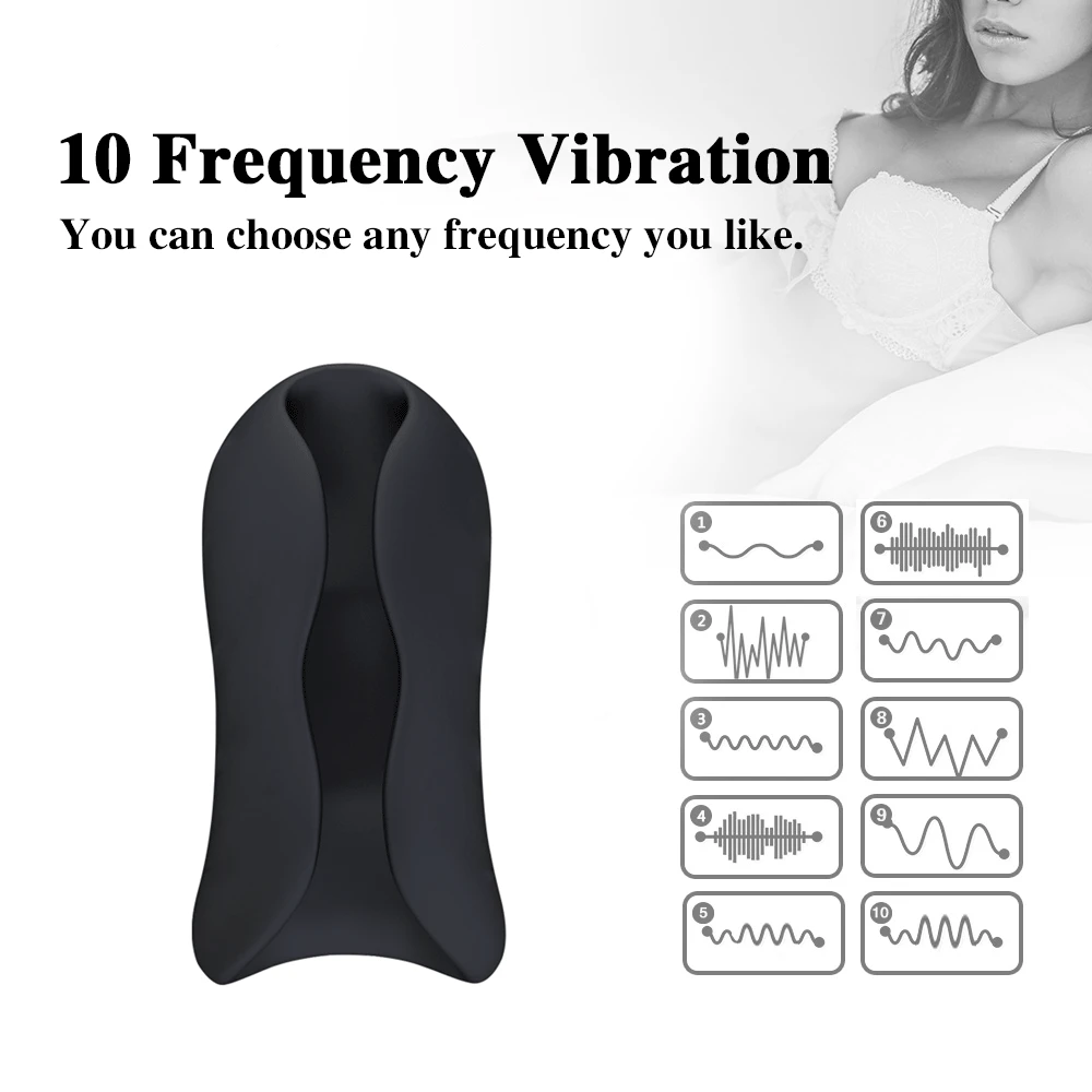 Masturbation Cup Sex Toys For Men Blowjob Toy 10 Frequency Smart Heating Penis Extender Glans Exerciser Masturabtion Cup For Men