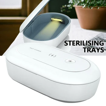 

Uv-C Light Disinfection Box 600ml UV Sterilization Box Portable Antibacterial Led For Pacifier Toy Mask Toothbrush Cleaning Box