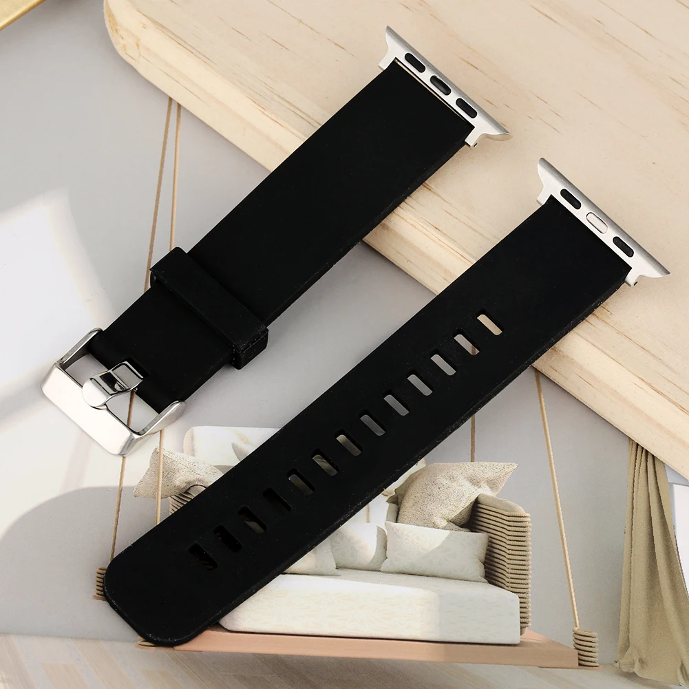 Силикона 38/42 мм, ремешок для наручных часов Apple Watch серии 1/2/3/4 практические Водонепроницаемость сменный ремешок для часов