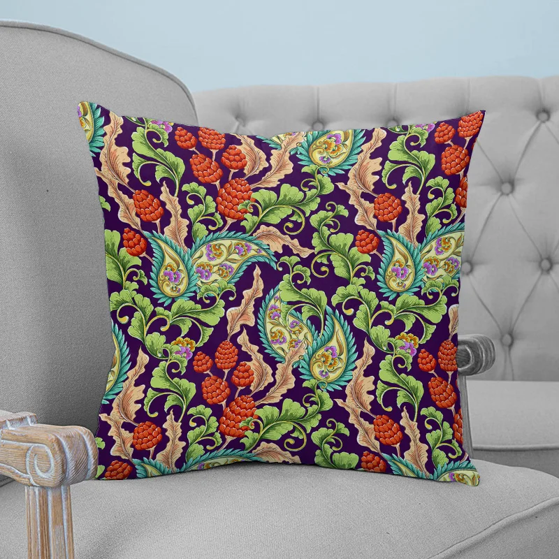 Paisley Pattern Pillow Covers Cases Cushion Pillowcase Square Print