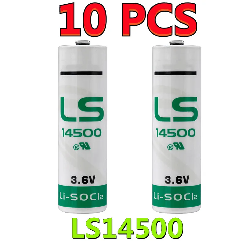 10 шт. новые оригинальные литиевые батареи SAFT LS14500 AA 3 6 В 2600 мАч Тионилхлорид |