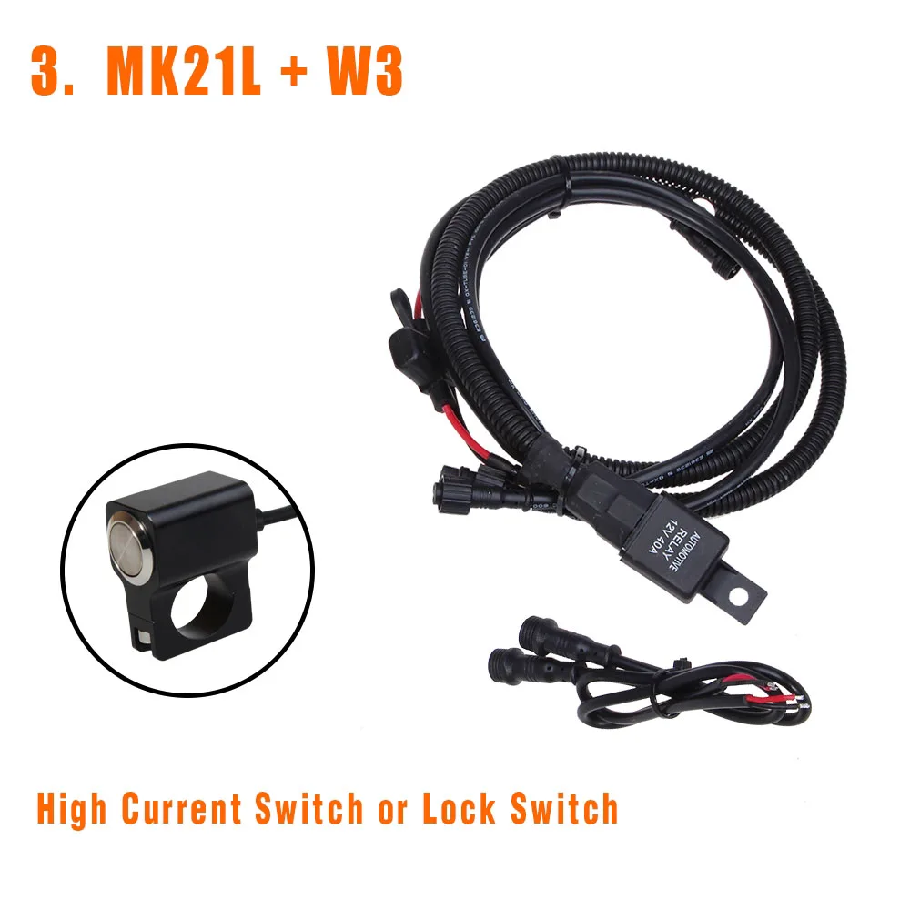Handlebar Switch-2 1 комплект Bosmaa 40A контроль релейного переключателя линейная группа для автомобильного рабочего света фары мотоцикла - Цвет: Handlebar Switch-2