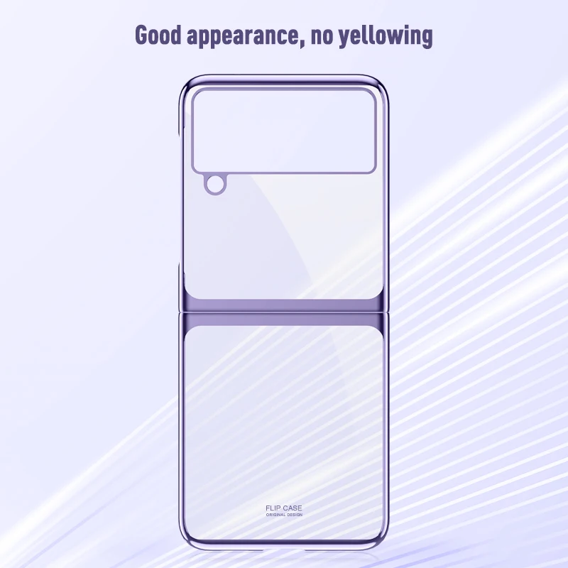 Plating Frame Case for Samsung Galaxy Z Flip 3 5G Transparent Back Cover Hard Plastic Shockproof Bumper for Galaxy Z Flip3 samsung flip3 case