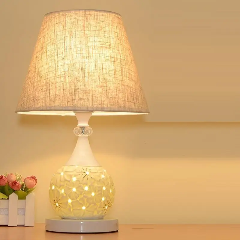 Chevet Chambre лампе Tischlampe Mariage европейский лампа для свадьбы Noche Lampara Maison деко Luminaria де меса стол прикроватный свет