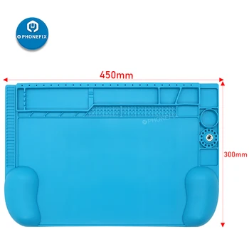 Almohadilla de silicona de aislamiento térmico para escritorio, estera de trabajo de protección térmica para Estación de soldadura BGA, almohadilla de aislamiento térmico 2