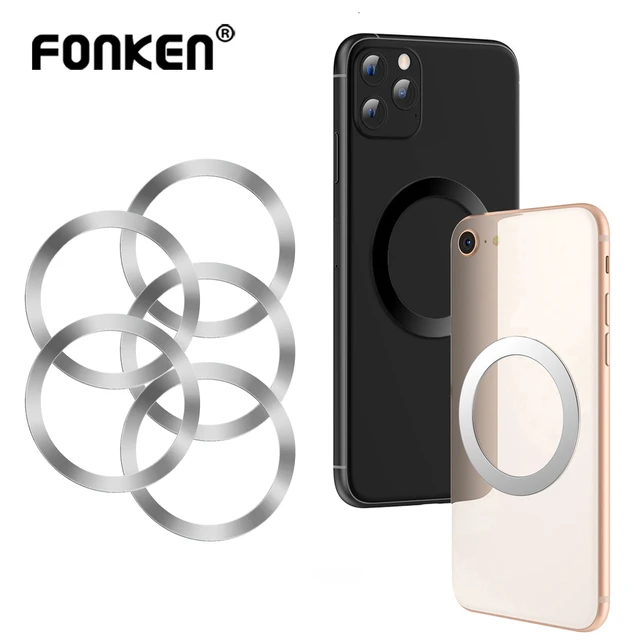Acheter Fonken – anneau de support magnétique pour iPhone 14 13 12, support  mural magnétique Magsafe pour téléphone de voiture