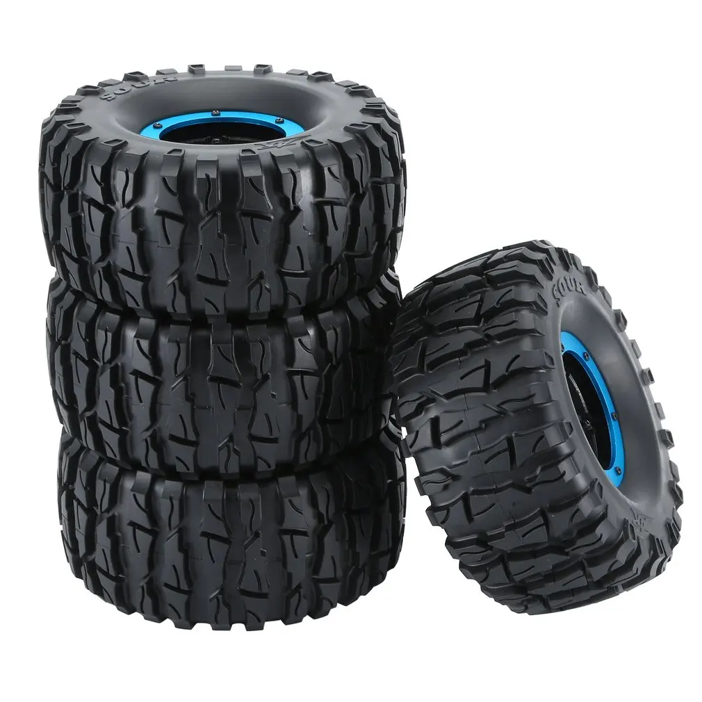 4PCS 2.2 Inch Rubber Tires Pneumatic Tire 135/62 Axe Torch Tread Car Set for RC Rock Crawler Remote Control Car Tyres