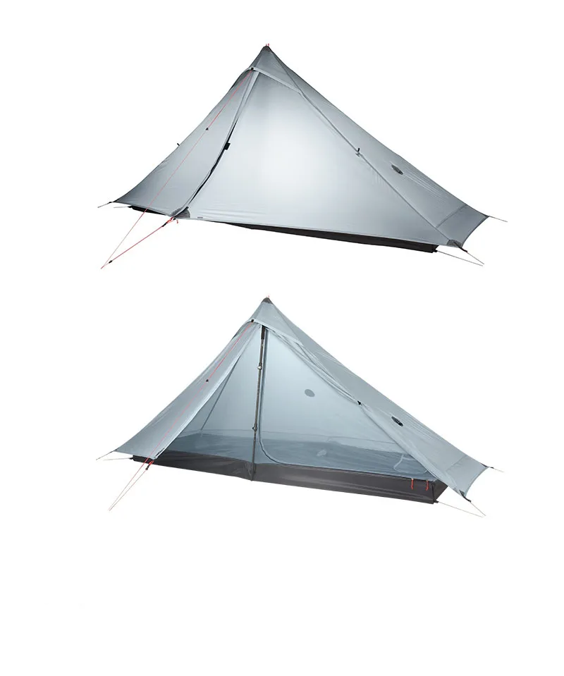 LanShan 1 pro 2 pro палатка 1/2 человек уличная Ультралегкая палатка 3 сезона профессиональная 20D нейлоновая двусторонняя силиконовая палатка