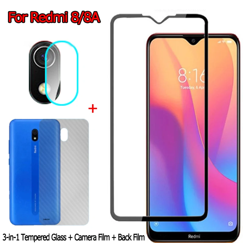 

Front + Back Screen Protector for Redmi-8 A Camera Glass Sticker Film Xiomi Redmi 8A Glass Redmi8 Xiaomi Redmi 8 Tempered Glass