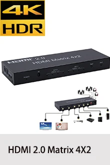 Настоящий 4K HDMI коммутатор 5X1 с аудио селекторным переключателем с дистанционным HDMI 5 в 1 выход 1,4 В для PS4, HDTV, DVD, STB и т. Д