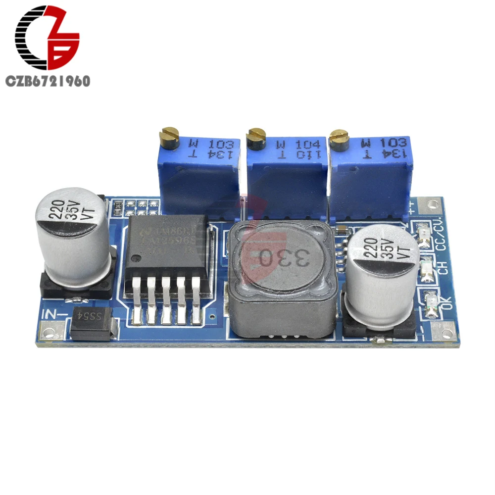 LM2596 DC-DC Step Down Adjustable CC/CV Power Transformer Supply Module Voltage Converter LED driver Charging Board