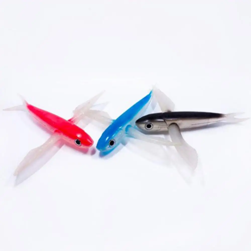 

PVC Bionic Flying Fish Bait Lure ArtificialÂ FloatingÂ CrankbaitÂ Tackle Marine Water Trolling Tuna SwimBait Ocean Sea Accessories