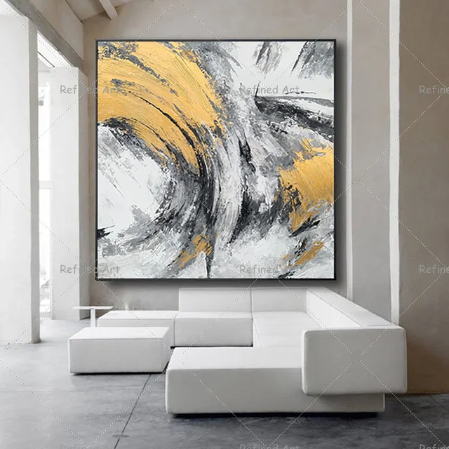 Modern Textured Canvas Oil Painting  Textured Acrylic Painting Canvas -  Painting Art - Aliexpress