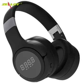 

Bluetooth Earphones 2020 New Overear Style Headphone With LCD Display Bluetooth Wireless Sport Headphone Zealot B28