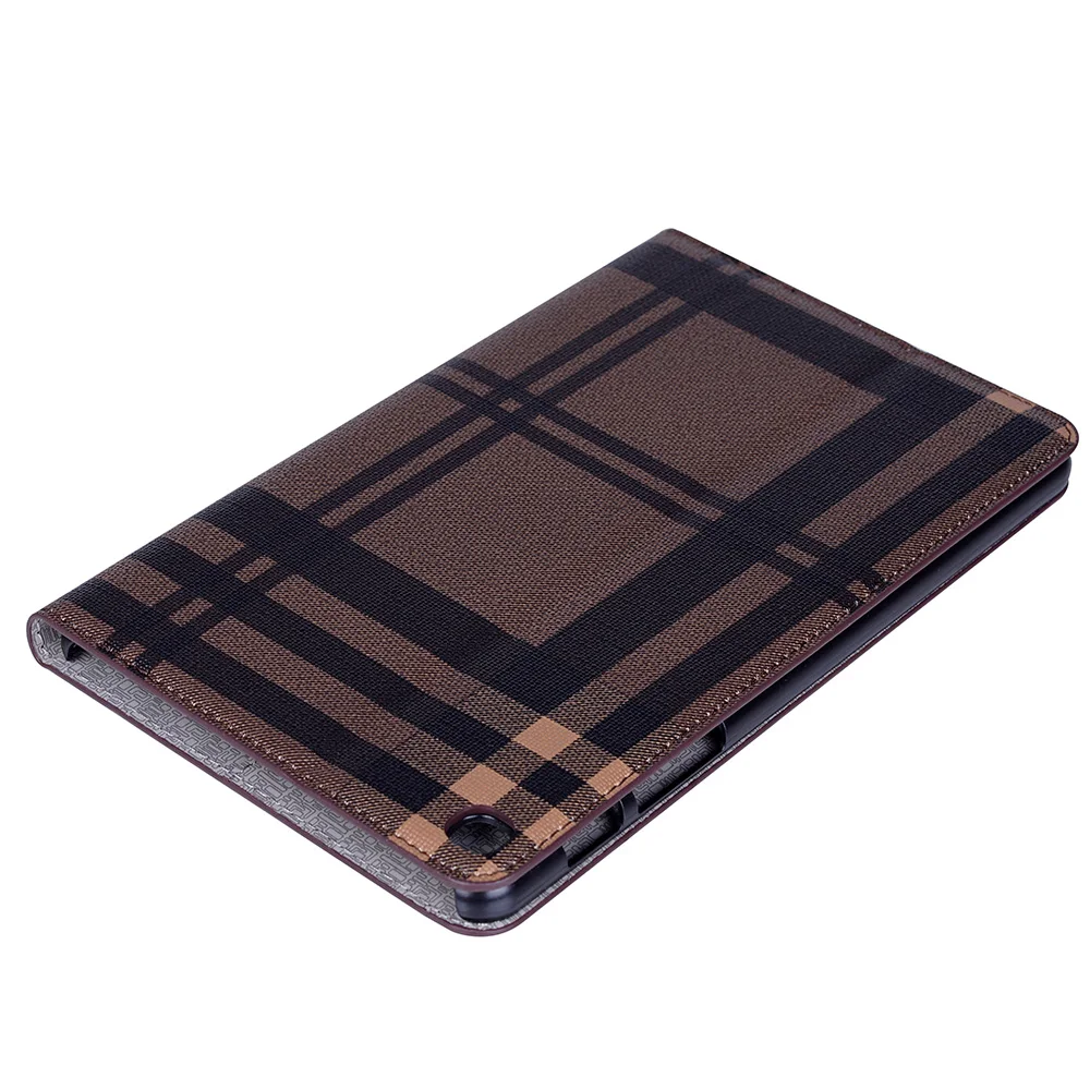 50pcs/lot Plaid cards+photo frame stand leather covers case for Samsung Galaxy Tab A 8.0 T290 T295 protective cover case