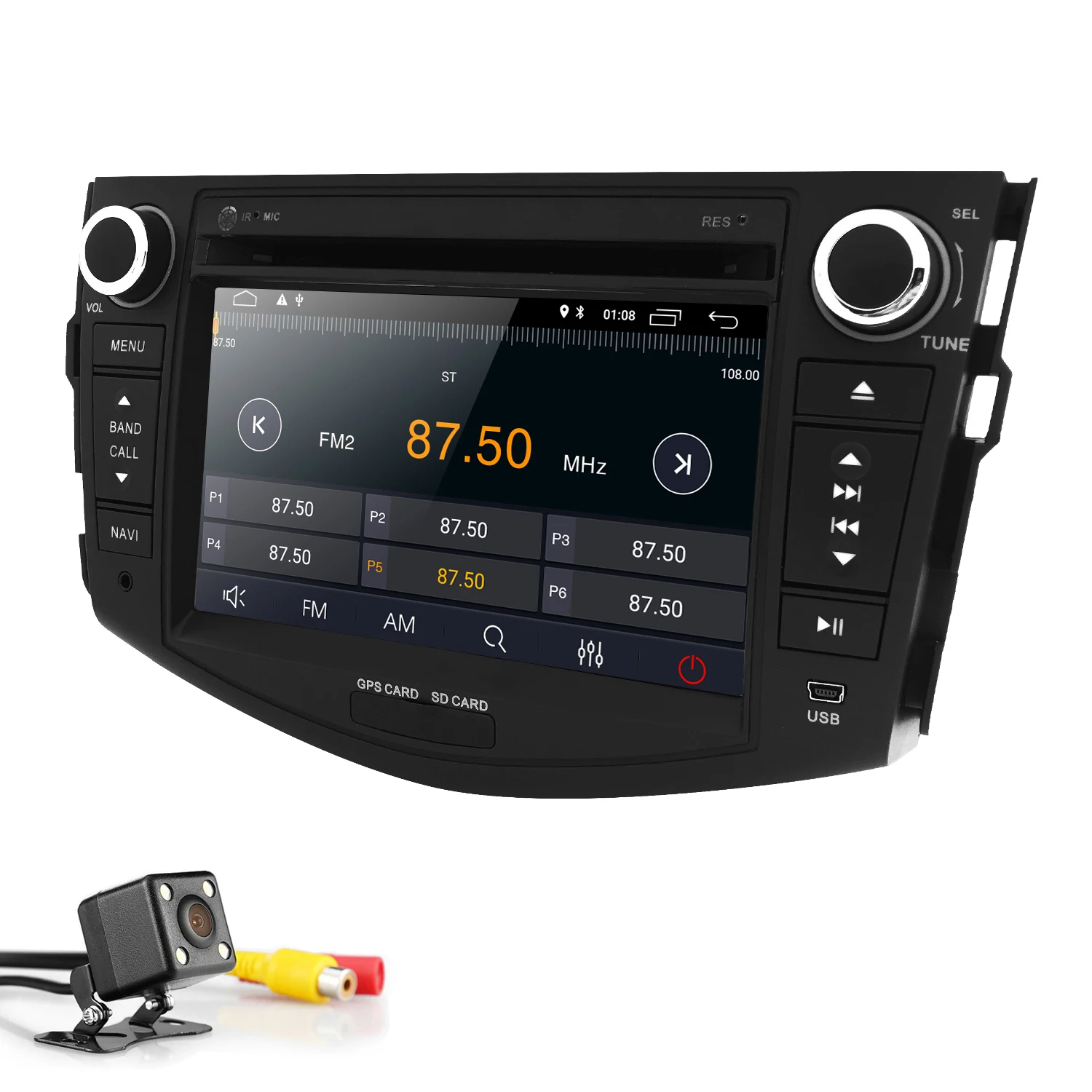 Sale 2Din 2G+16G Android 9.0 Car DVD Player for Toyota RAV4 1026*400 Screen Video Stereo GPS Navigation Radio RDS 4G Wifi DAB TPMS BT 4