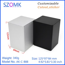 10 шт. 84*97*125 мм szomk алюминиевый корпус электронный корпус pcb дизайн алюминиевый профиль экструдированный распределительный корпус для устройства