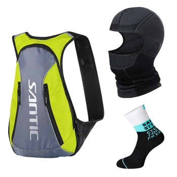 

Santic Cycling Cap Cyling Hats Outdoor Bike Cycling Socks Bike backpacks MTB Road Windproof Free Size