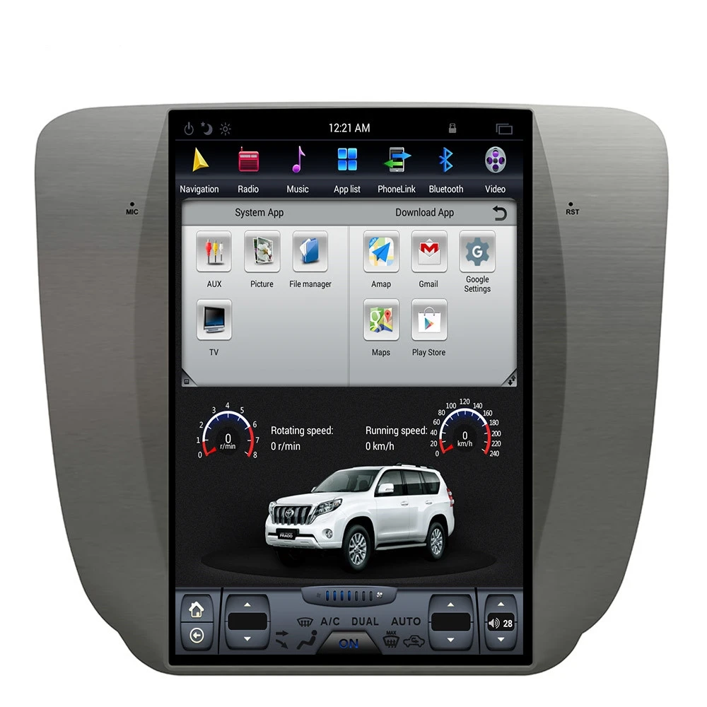 10," tesla вертикальный экран android 9,0 автомобильный gps-навигатор для GMC Yukon Chevrolet Tahoe silverado 2007-2012