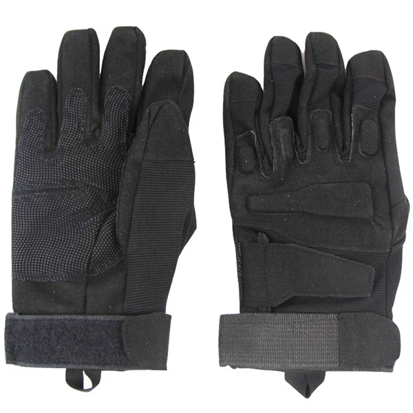 Мужские тактические перчатки для страйкбола, охоты, полиции, противоскользящие перчатки без пальцев, перчатки для спорта на открытом воздухе, мотоциклетные перчатки для велоспорта - Цвет: Black Full Finger