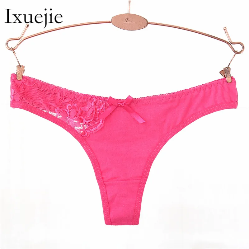 Трусики танга женские х/б с низкой посадкой 6 шт./Лот M L XL|lace panties women|thong briefspanties women |