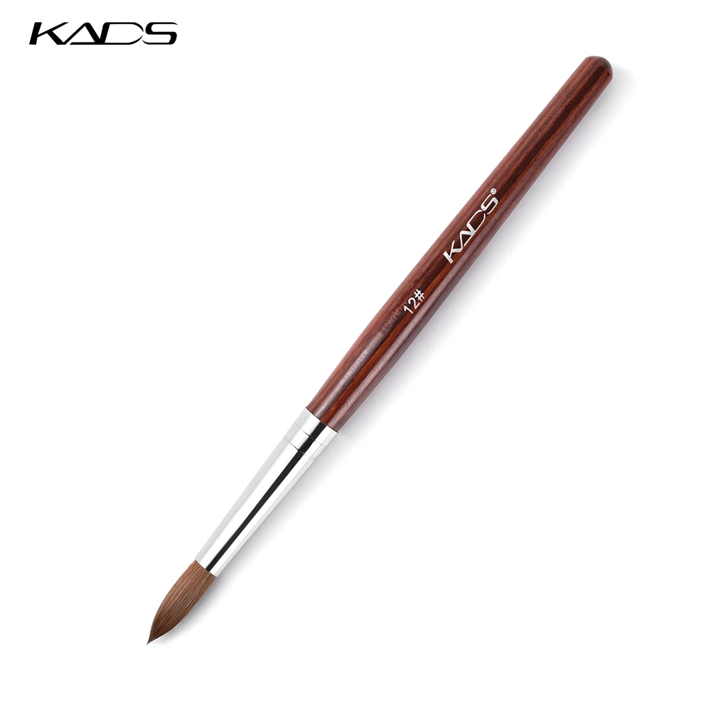 KADS Kolinsky Sable Pen Red Wood 12#14#16#18#20#22# Nail Tools Nail Art Brush For Professional Round Head Nail Drawing Tool 3