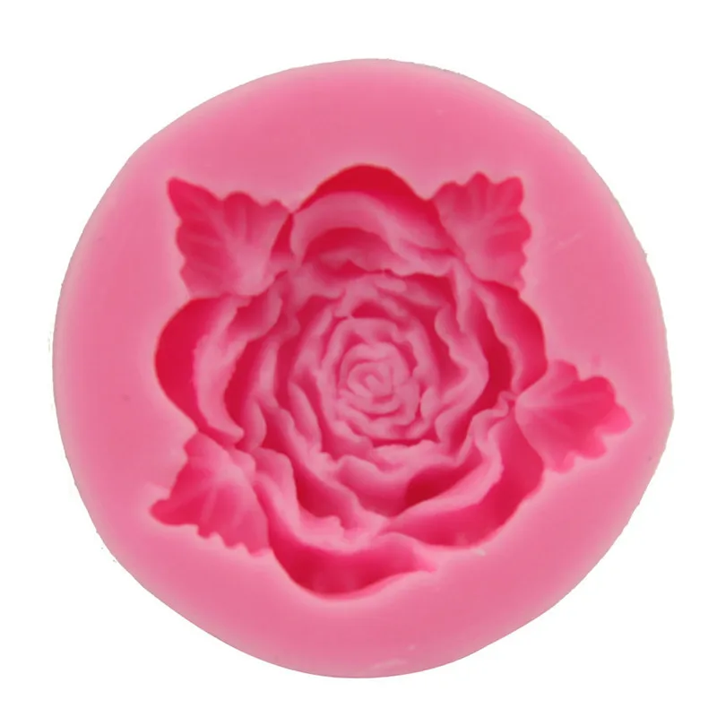 Цветущая Роза 3D силиконовая форма для мыла цветок сделай сам для формы помадка для украшения торта формы для мыла Molde Jabon ручной работы Sugarcraft