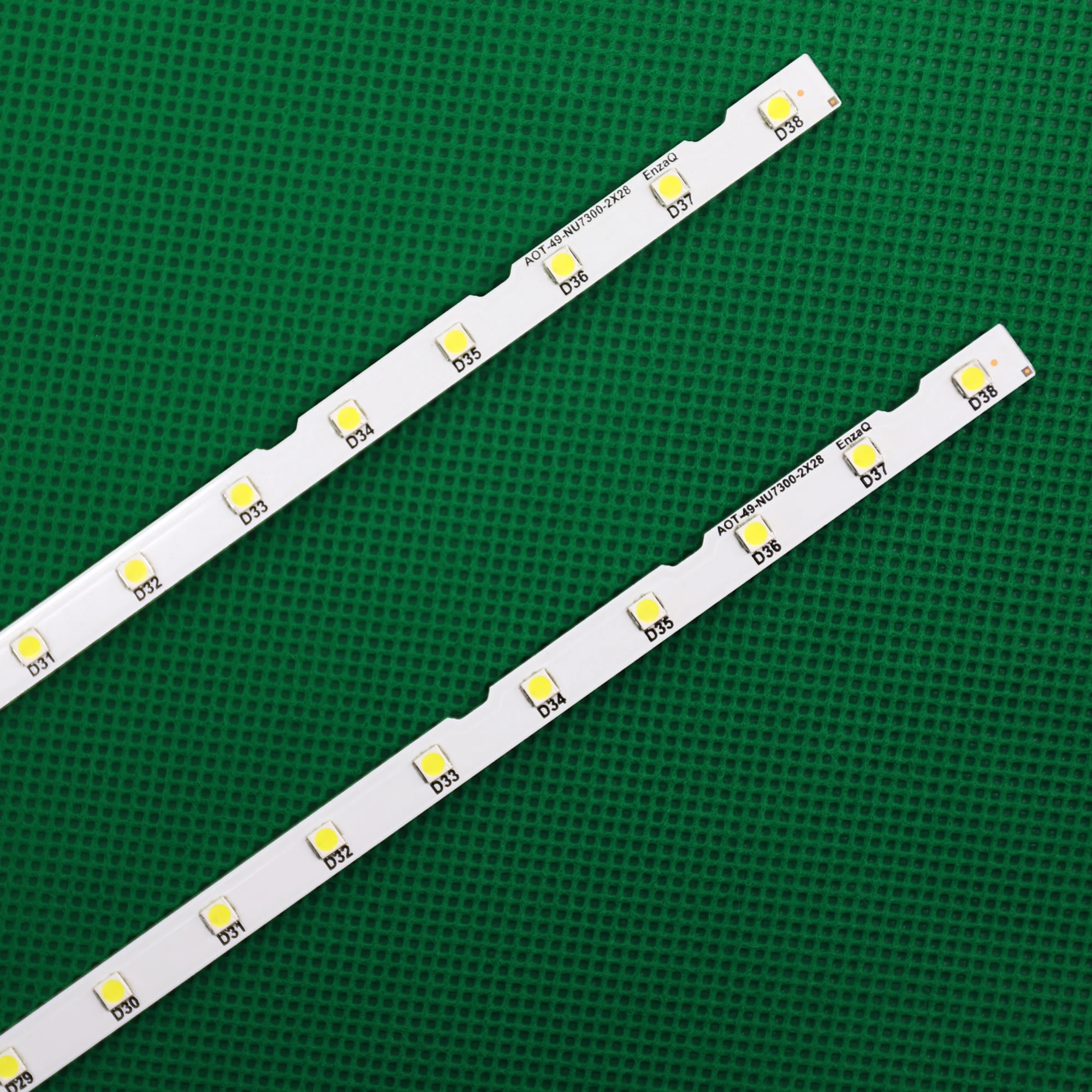 Led Background Light Strip Bar para Samsung 49 tv Aot_49_nu7300_nu7100_2x38_3030c_d6t2d1_19s2p Rev. v4 Ue49nu7140 Ue49nu 38 - Imagem 2
