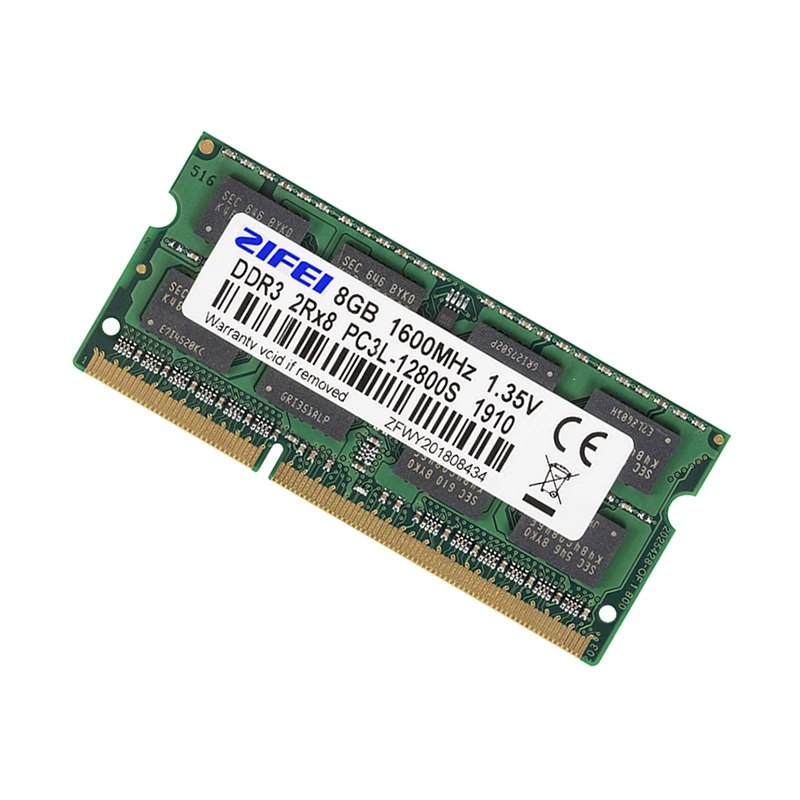 Оперативная Память DDR3L 8 Гб 1600/1333/1866 МГц 204PIN 1 35 в 2R * Двойная модель памяти SODIMM для