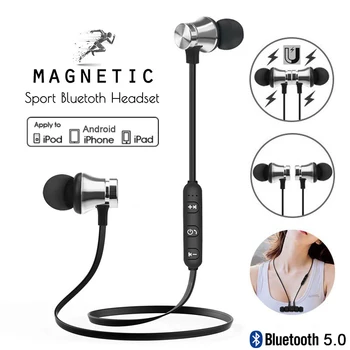 

KUGE Bluetooth Earphone Sport Magnetic V4.2 Stereo Sports Waterproof Earbuds Wireless in-ear Headset with Mic for iPhone Samsun