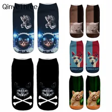 Забавные Косплей кошка 3D Носки с рисунком Ulzzang девушки модные носки Унисекс Хипстер Meias INS Harajuku женский Sox Дети Новинка подарок