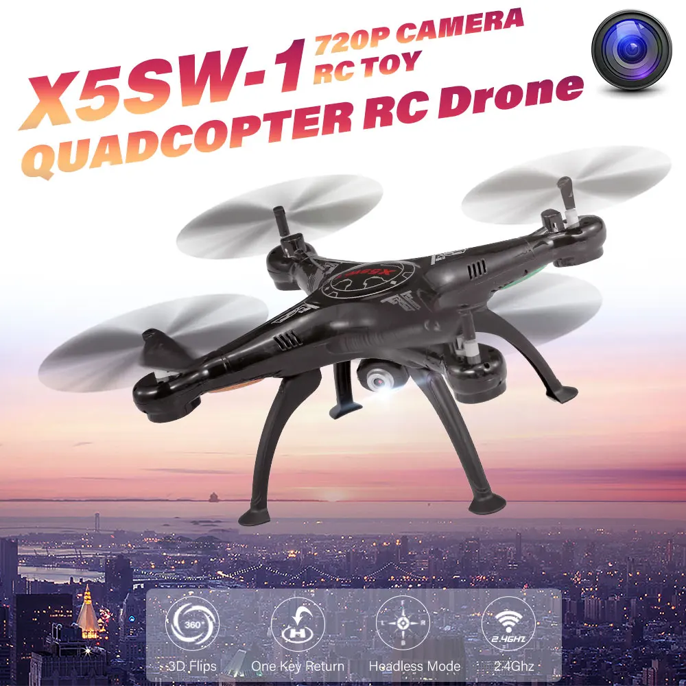 Мини-Дрон Quadcopte X5SW-1 2,4 ГГц 720P камера/без камеры Безголовый режим 3D переворачивает Радиоуправляемый вертолет Дрон радиоуправляемая игрушка RTF