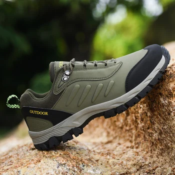 

Men's Boots Mountain Climbing Men Outdoor Casual Sneakers Comfortable Men Hiking Shoes No-Slip Outdoor Sports Shoes