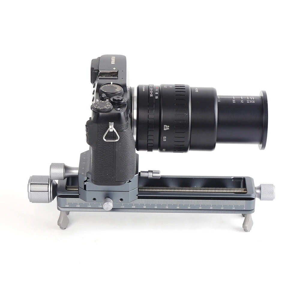 Fittest Macro Focusing Rail Slider Camera Lens Precision Stacking Tuning Base Arca Swiss Compatible Clamp