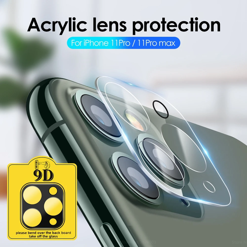 Защита объектива задней камеры 9D для iPhone 11 Pro Max чехол из закаленного стекла