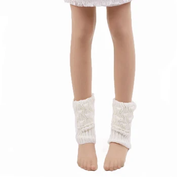 

Turn-over warm socks short fish mouth hollow leg boot cover wool leg cover