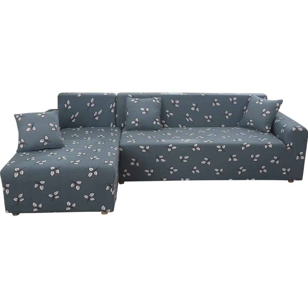 C5 Твердые Цвет L-shape форме, благодаря чему создается ощущение невесомости с угловой секционный диван крышка Гостиная 1/2/3/4 местный эластичный чехол на диван Чехол для сидения протектор - Цвет: C5