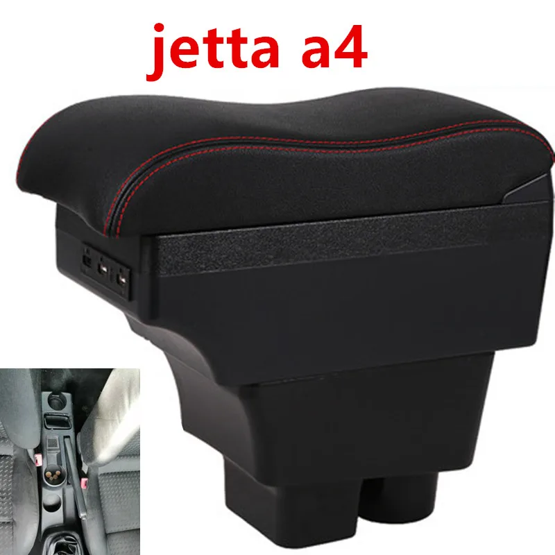 ДЛЯ jetta a4 подлокотник коробка USB двухслойный