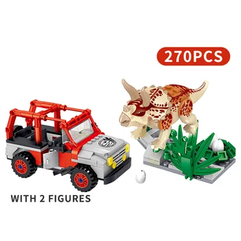 

Stealingess Dinosaur Egg Parenting Research Institute to insert small particles building blocks children's educational boy toys