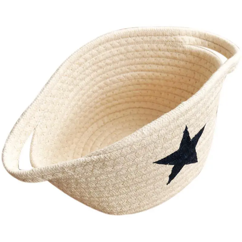 Моющаяся корзина для хранения растений Офисная хлопковая нить ручная работа