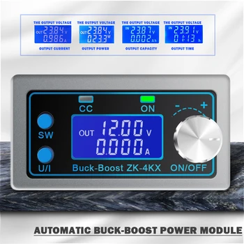 

ZK-4KX DC DC Buck Boost Converter CC CV 0.5-30V 4A 5V 6V 12V 24V Power Module Adjustable Regulated laboratory power supply