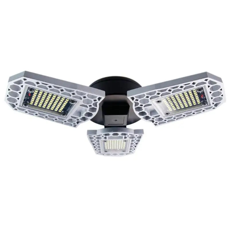

Foldable LED Garage Light 60W E27 E26 Angle Adjustable Energy Save Ceiling Lamp 216 Beads Brighter Larger Irradiation Area