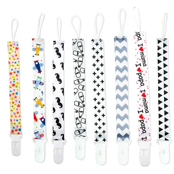 

Baby Pacifier Chain Clip Holder Nursing Teether Dummy Soother Nipple Leash Strap Clip Chain Anti-drop Rope pacifier Leash Strap