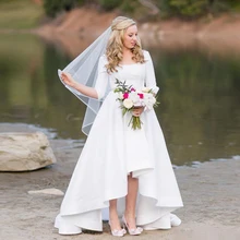 high low wedding dress plus size - Buy 