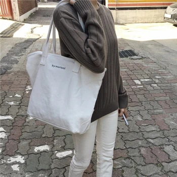 

Women Corduroy Shoulder Shopping Bag girl Canvas Cloth Environmental Storage Handbag Reusable Foldable Eco Grocery Tote