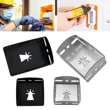 

Universal Square Slot Cutter Rack Open-backed Design for Plasterboard Dry Wall Single Double Gang Socket Holes Opener Tools