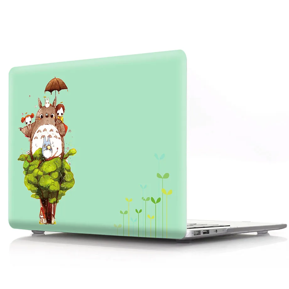 Милый аниме Тоторо корпус ПК Жесткий Чехол для ноутбука Macbook Air Pro retina 11 13 15 дюймов Сенсорная панель A1932 A1990 A1706 чехол - Цвет: D11
