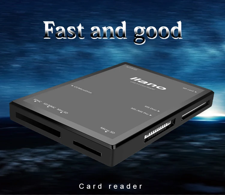 llano 7 in 1 USB 3 0 Smart Card Reader Flash Multi Memory Card Reader for 5
