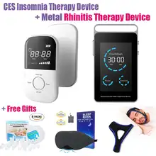 Insomnia CES Treatment Instrument Anti Anxiety Depression + LASTEK Sinusitis Rhinitis Metal Laser Therapy Device + 3 Free Gifts
