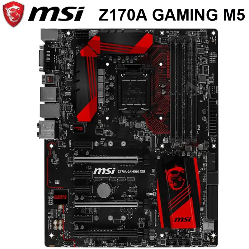 Msi Z170a Pc Mate Motherboard Intel Z170 Lga 1151 Ddr4 64gb Dual Channel Ddr4 Pci E 3 0 Desktop Original Z170 Mainboard 1151 Atx Motherboards Aliexpress